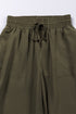 Drawstring Elastic Waist Casual Wide Leg Pants